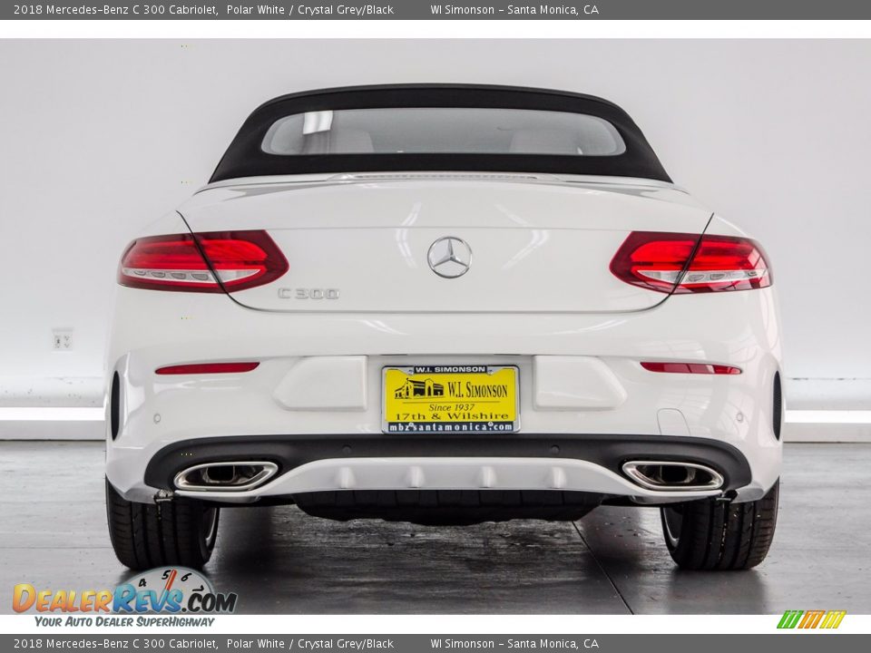 2018 Mercedes-Benz C 300 Cabriolet Polar White / Crystal Grey/Black Photo #4