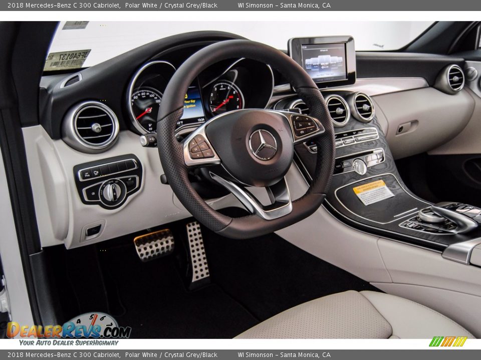 Crystal Grey/Black Interior - 2018 Mercedes-Benz C 300 Cabriolet Photo #6