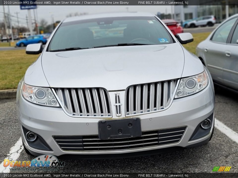 2010 Lincoln MKS EcoBoost AWD Ingot Silver Metallic / Charcoal Black/Fine Line Ebony Photo #2