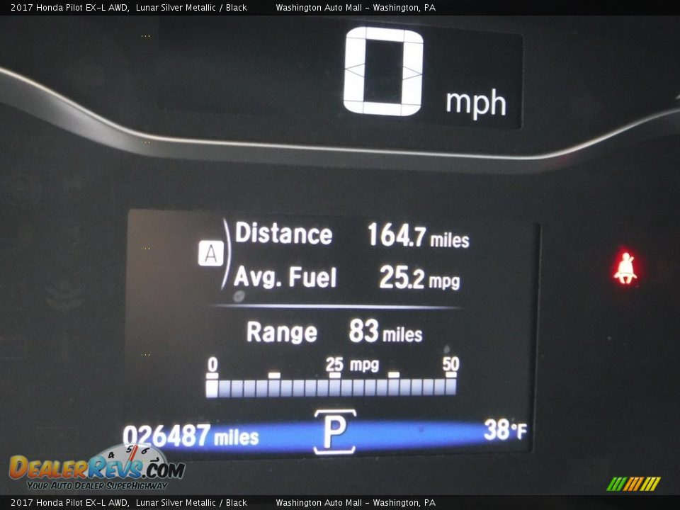 2017 Honda Pilot EX-L AWD Lunar Silver Metallic / Black Photo #30