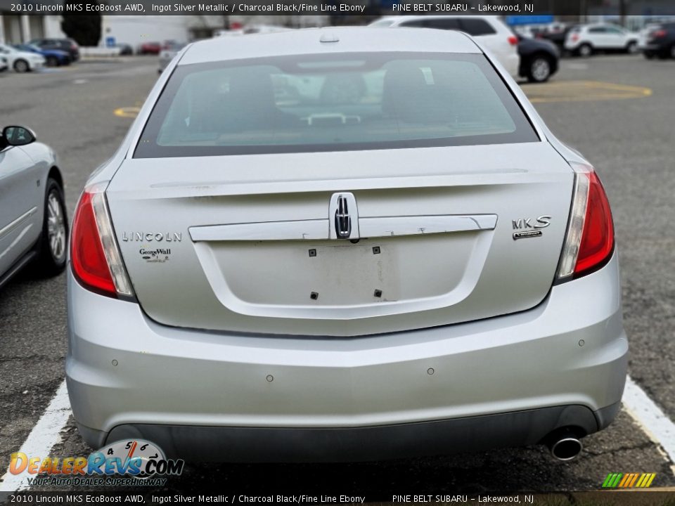 2010 Lincoln MKS EcoBoost AWD Ingot Silver Metallic / Charcoal Black/Fine Line Ebony Photo #3