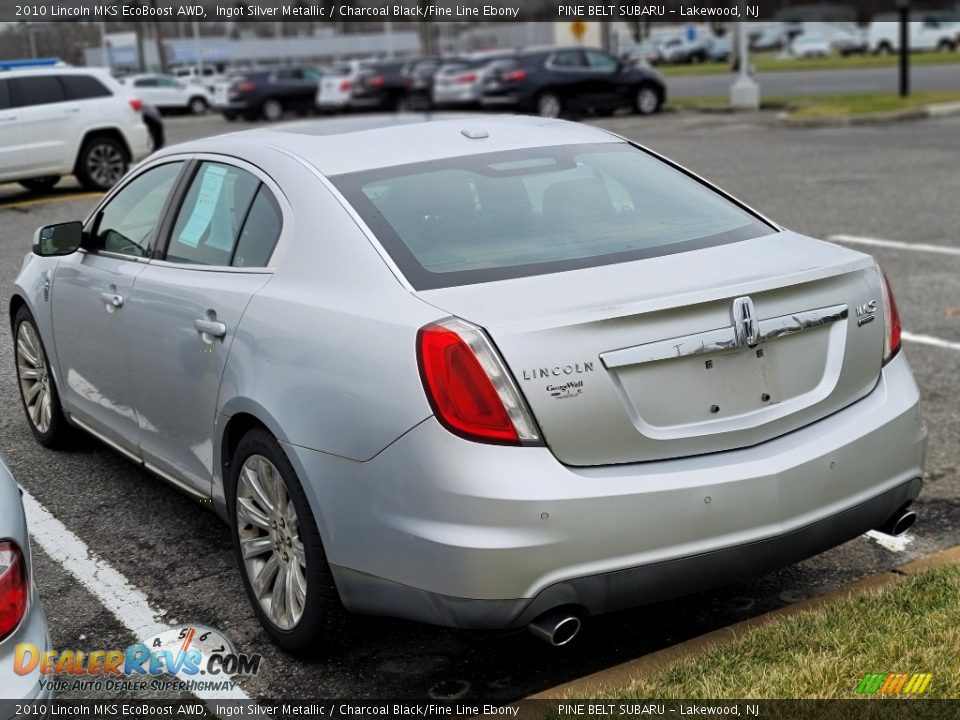 2010 Lincoln MKS EcoBoost AWD Ingot Silver Metallic / Charcoal Black/Fine Line Ebony Photo #4