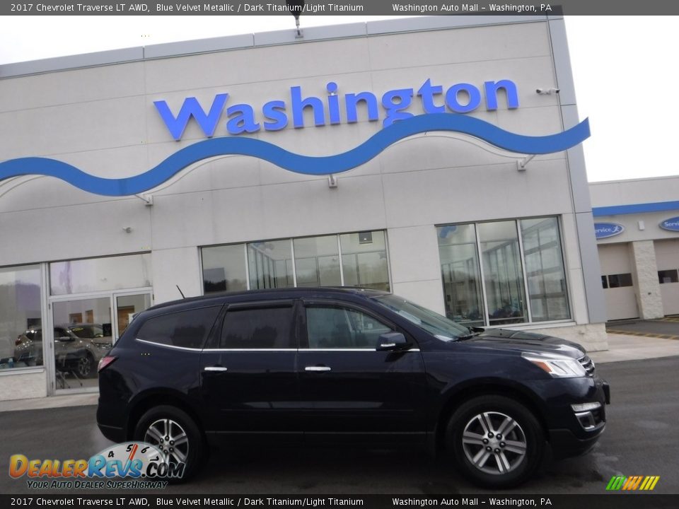 2017 Chevrolet Traverse LT AWD Blue Velvet Metallic / Dark Titanium/Light Titanium Photo #2