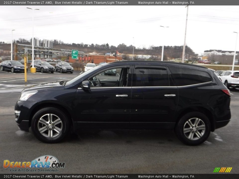 2017 Chevrolet Traverse LT AWD Blue Velvet Metallic / Dark Titanium/Light Titanium Photo #7