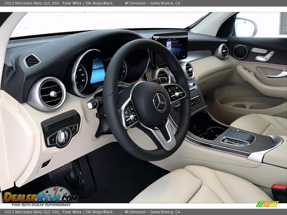 2021 Mercedes-Benz GLC 300 Polar White / Silk Beige/Black Photo #4