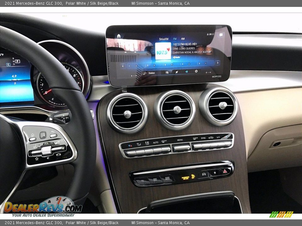 2021 Mercedes-Benz GLC 300 Polar White / Silk Beige/Black Photo #6