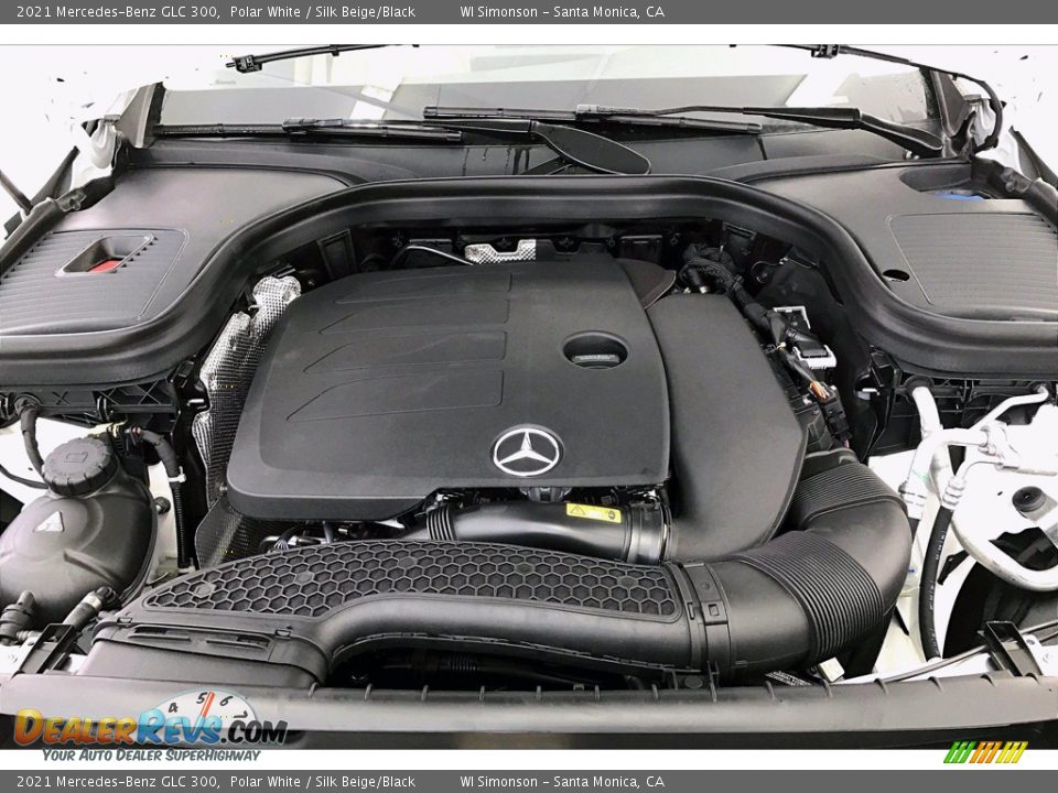 2021 Mercedes-Benz GLC 300 Polar White / Silk Beige/Black Photo #8