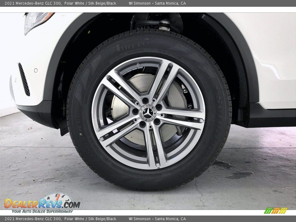 2021 Mercedes-Benz GLC 300 Polar White / Silk Beige/Black Photo #9