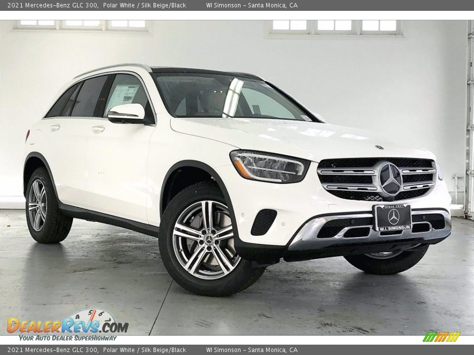 2021 Mercedes-Benz GLC 300 Polar White / Silk Beige/Black Photo #12