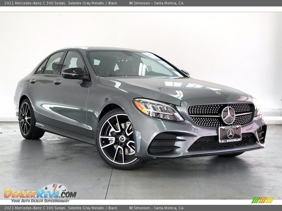 2021 Mercedes-Benz C 300 Sedan Selenite Gray Metallic / Black Photo #12