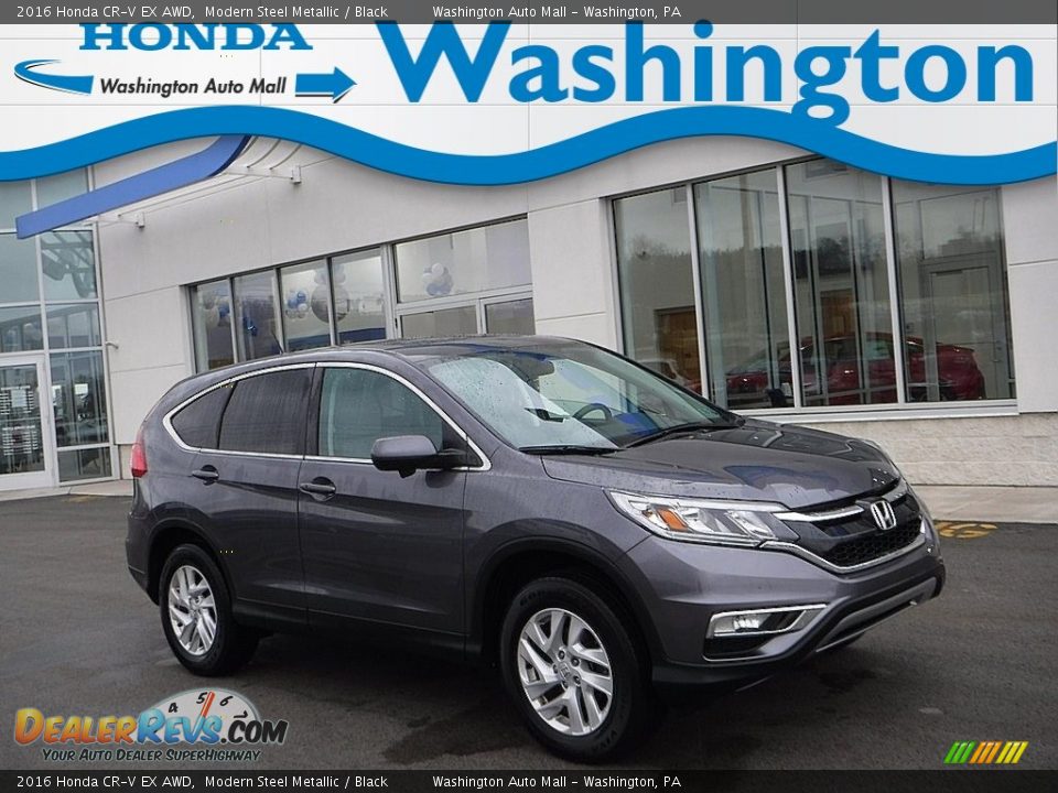 2016 Honda CR-V EX AWD Modern Steel Metallic / Black Photo #1