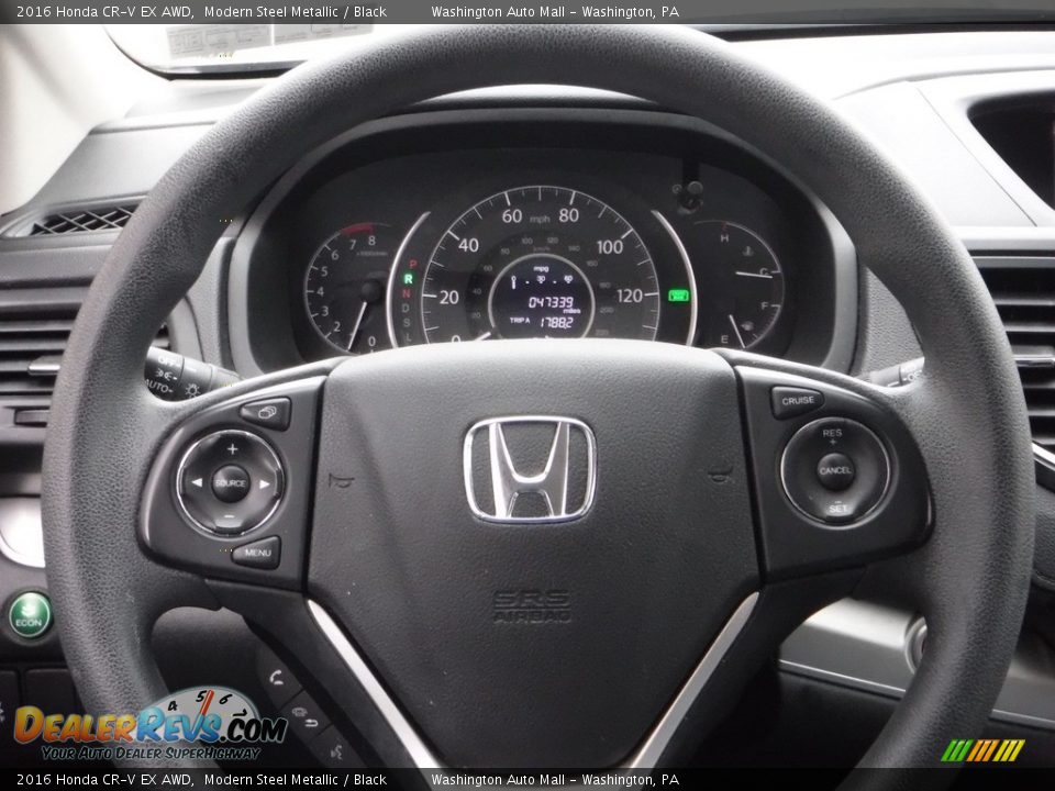 2016 Honda CR-V EX AWD Modern Steel Metallic / Black Photo #21