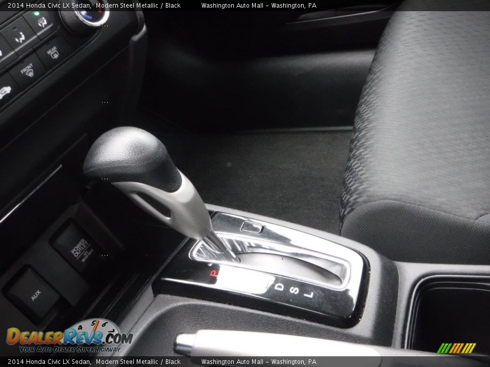 2014 Honda Civic LX Sedan Modern Steel Metallic / Black Photo #15