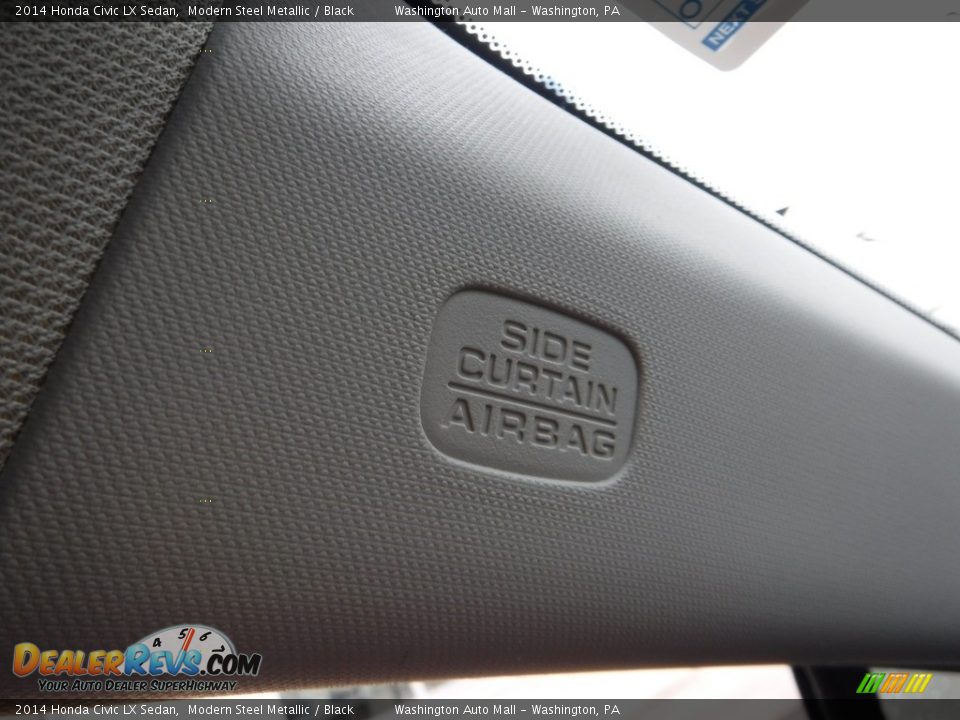 2014 Honda Civic LX Sedan Modern Steel Metallic / Black Photo #19