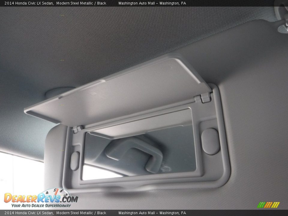 2014 Honda Civic LX Sedan Modern Steel Metallic / Black Photo #20