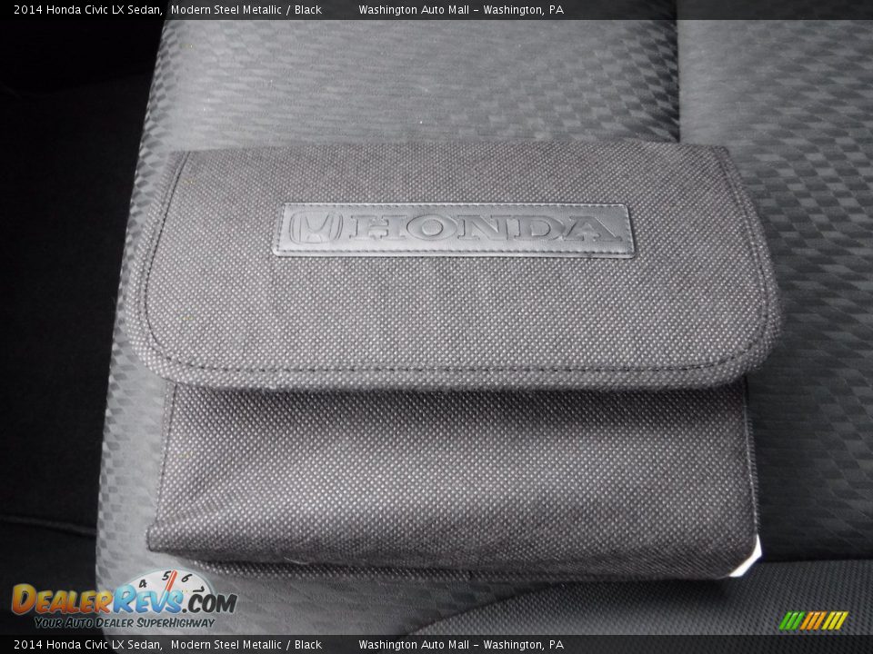2014 Honda Civic LX Sedan Modern Steel Metallic / Black Photo #22