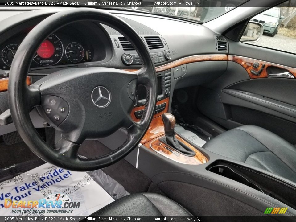 2005 Mercedes-Benz E 320 4Matic Sedan Brilliant Silver Metallic / Charcoal Photo #12