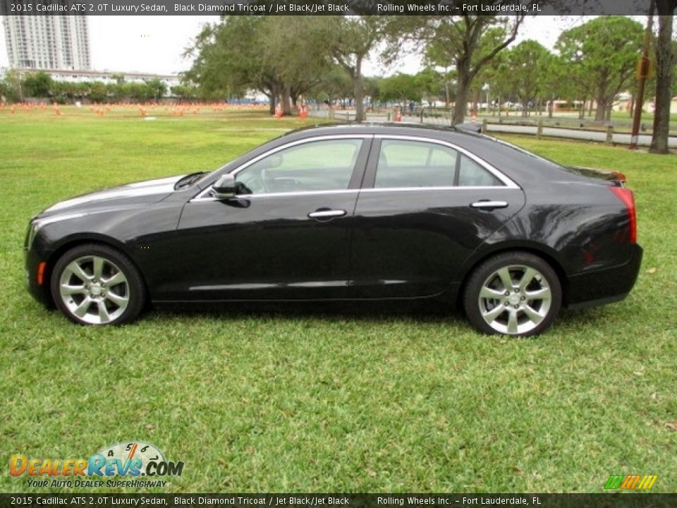 Black Diamond Tricoat 2015 Cadillac ATS 2.0T Luxury Sedan Photo #3