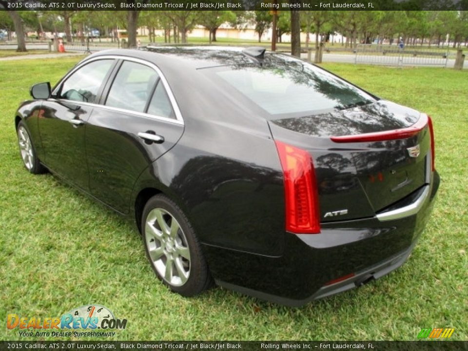 2015 Cadillac ATS 2.0T Luxury Sedan Black Diamond Tricoat / Jet Black/Jet Black Photo #5