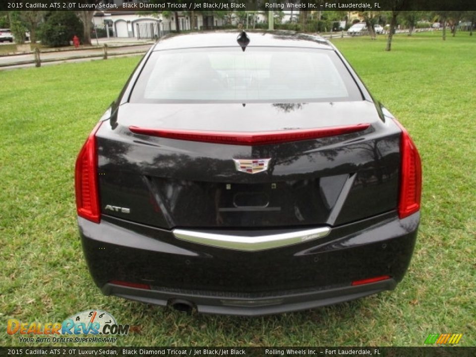 2015 Cadillac ATS 2.0T Luxury Sedan Black Diamond Tricoat / Jet Black/Jet Black Photo #7