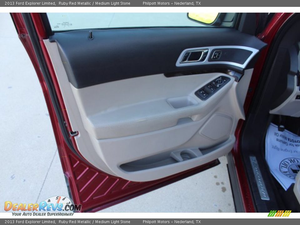 2013 Ford Explorer Limited Ruby Red Metallic / Medium Light Stone Photo #9