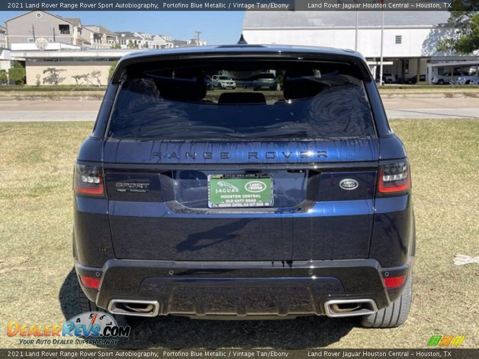 2021 Land Rover Range Rover Sport Autobiography Portofino Blue Metallic / Vintage Tan/Ebony Photo #9