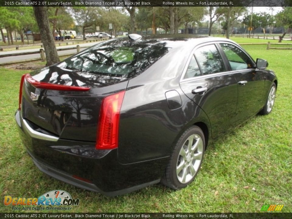 2015 Cadillac ATS 2.0T Luxury Sedan Black Diamond Tricoat / Jet Black/Jet Black Photo #9