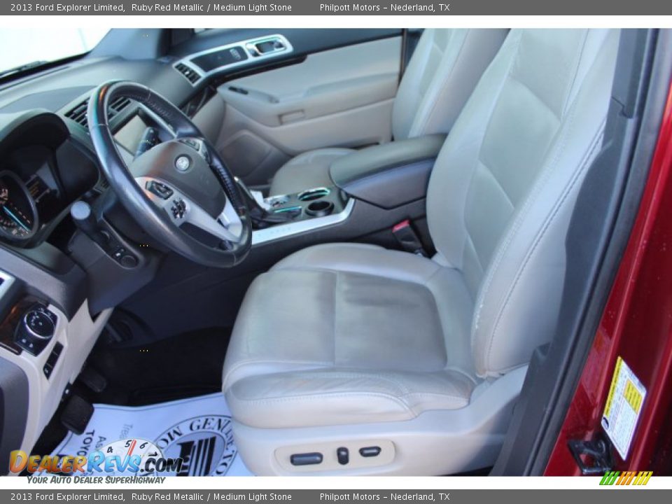 2013 Ford Explorer Limited Ruby Red Metallic / Medium Light Stone Photo #10