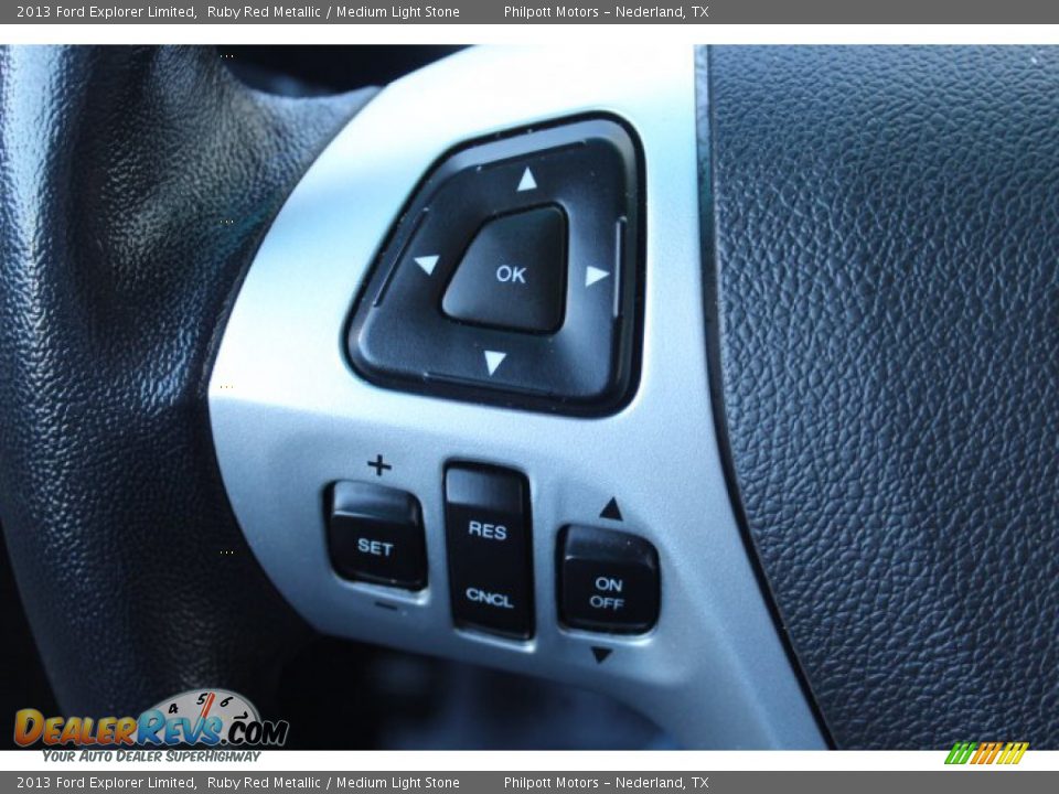 2013 Ford Explorer Limited Ruby Red Metallic / Medium Light Stone Photo #11