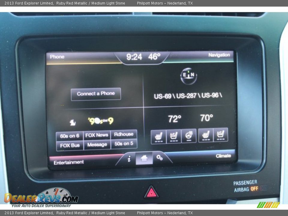 2013 Ford Explorer Limited Ruby Red Metallic / Medium Light Stone Photo #15