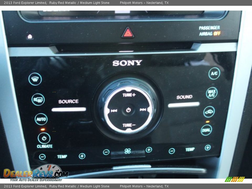2013 Ford Explorer Limited Ruby Red Metallic / Medium Light Stone Photo #16