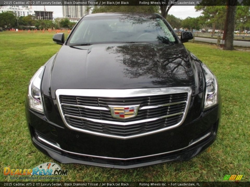 2015 Cadillac ATS 2.0T Luxury Sedan Black Diamond Tricoat / Jet Black/Jet Black Photo #16