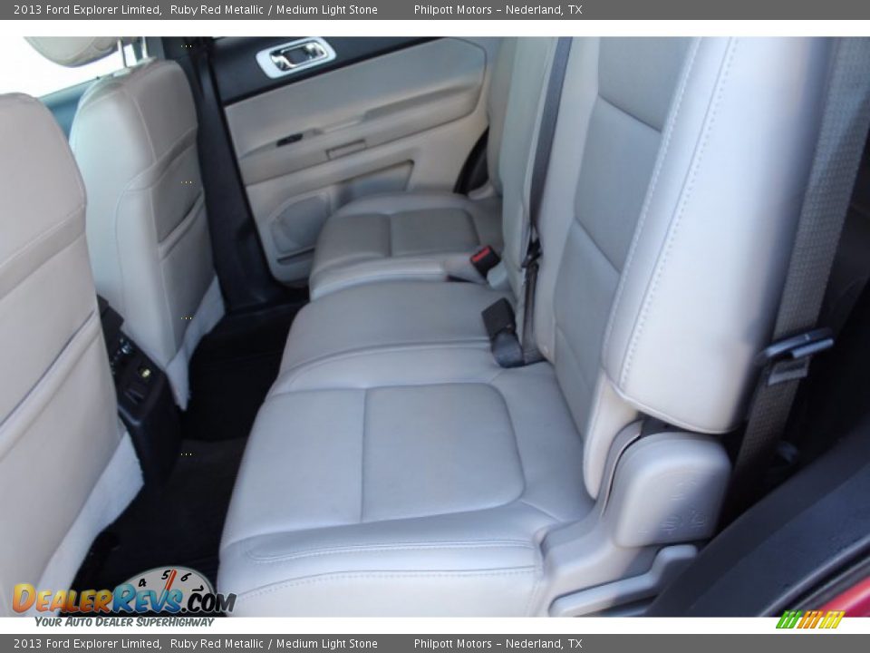 2013 Ford Explorer Limited Ruby Red Metallic / Medium Light Stone Photo #20