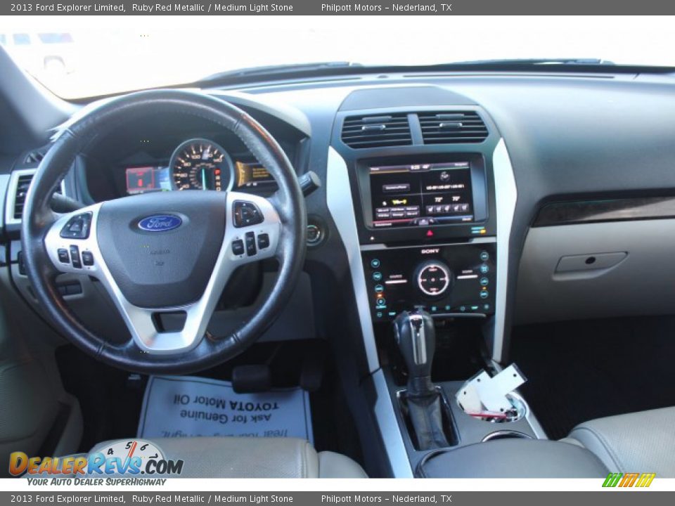 2013 Ford Explorer Limited Ruby Red Metallic / Medium Light Stone Photo #21