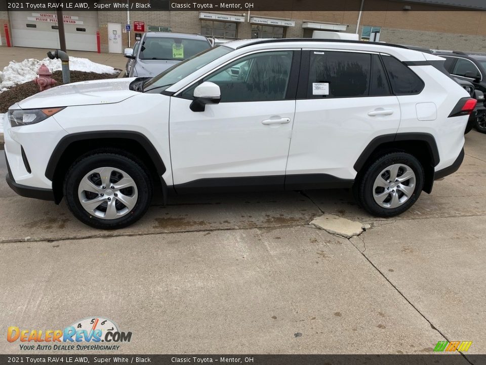 2021 Toyota RAV4 LE AWD Super White / Black Photo #1