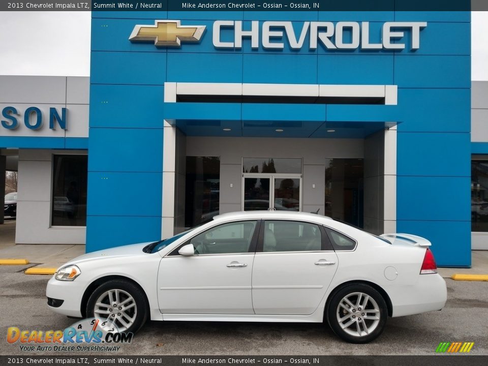 2013 Chevrolet Impala LTZ Summit White / Neutral Photo #1