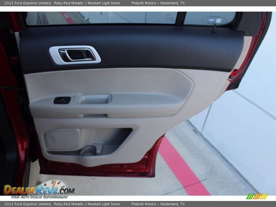 2013 Ford Explorer Limited Ruby Red Metallic / Medium Light Stone Photo #25
