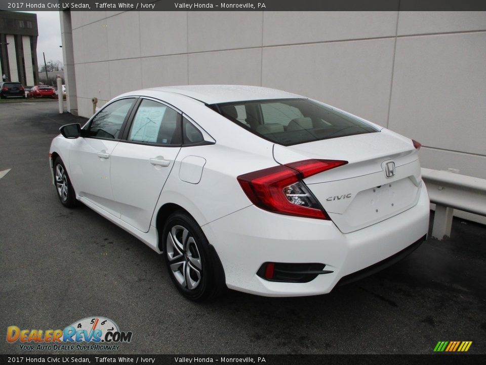 2017 Honda Civic LX Sedan Taffeta White / Ivory Photo #3