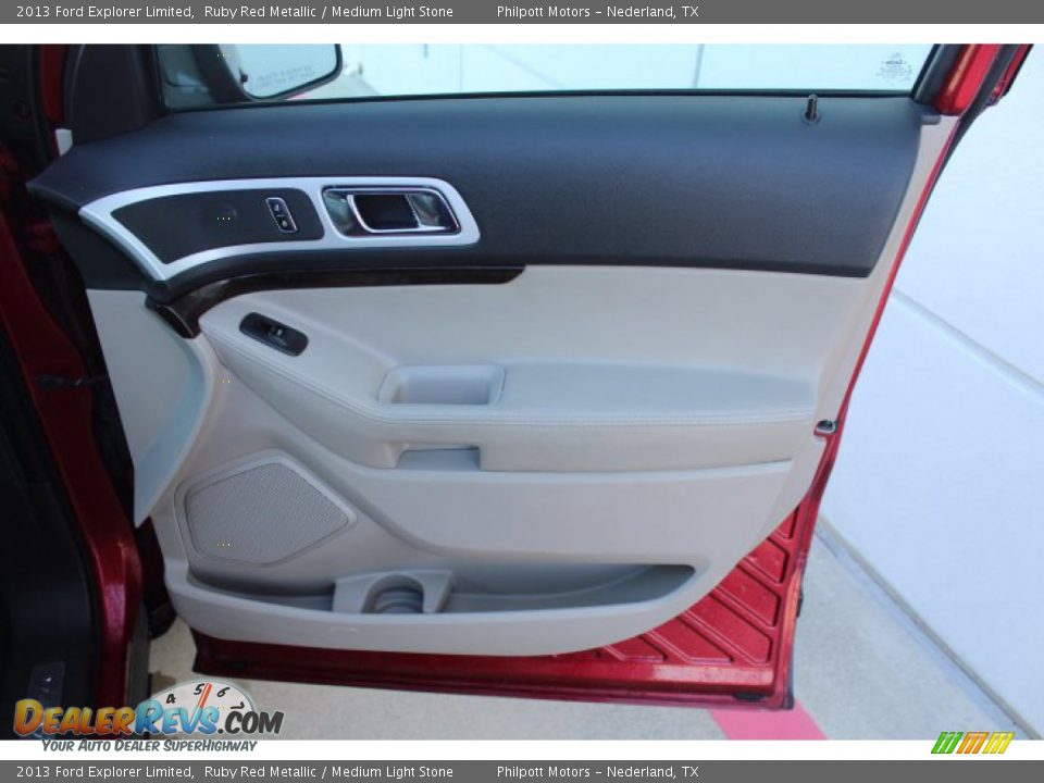 2013 Ford Explorer Limited Ruby Red Metallic / Medium Light Stone Photo #27