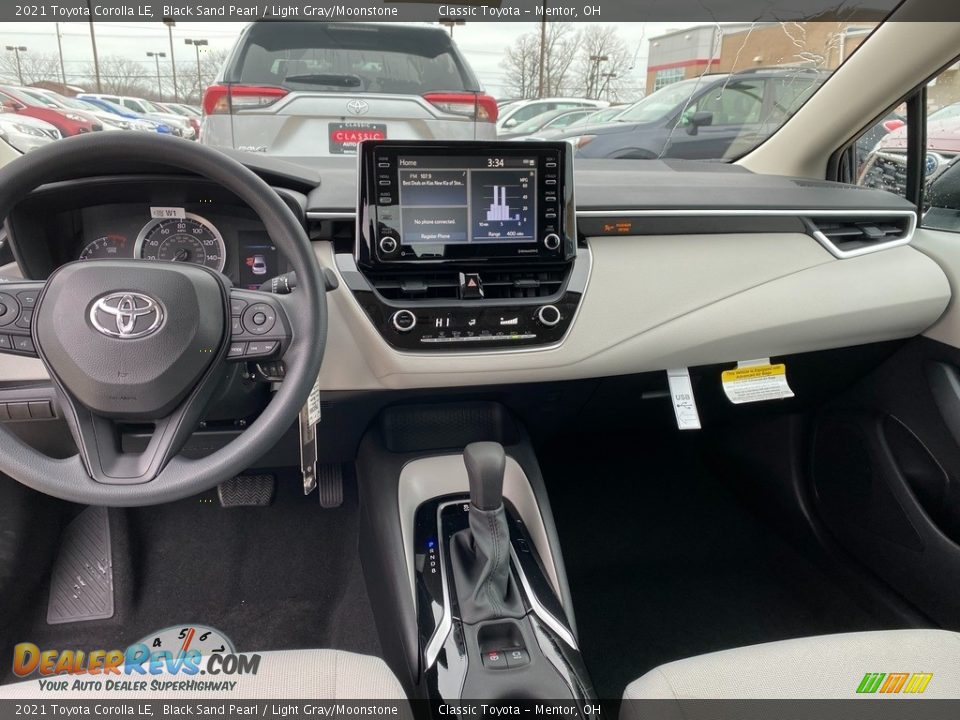 2021 Toyota Corolla LE Black Sand Pearl / Light Gray/Moonstone Photo #4