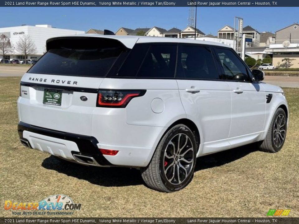 2021 Land Rover Range Rover Sport HSE Dynamic Yulong White Metallic / Vintage Tan/Ebony Photo #3