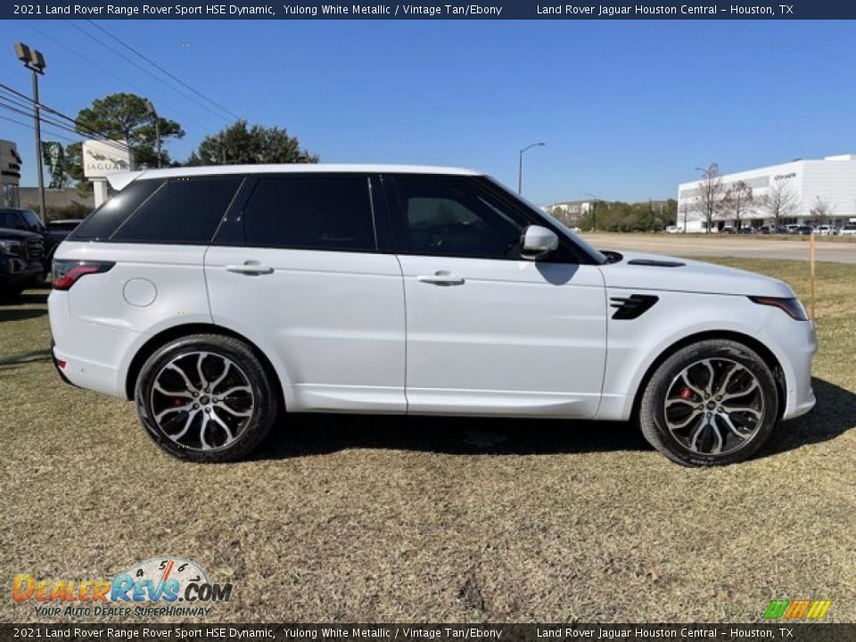 2021 Land Rover Range Rover Sport HSE Dynamic Yulong White Metallic / Vintage Tan/Ebony Photo #8