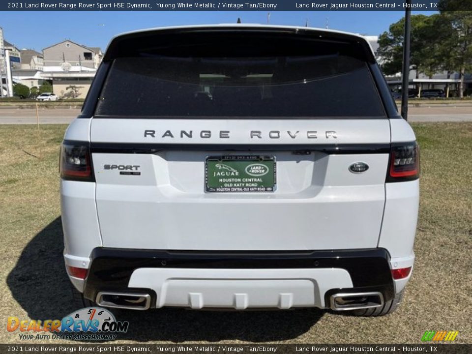 2021 Land Rover Range Rover Sport HSE Dynamic Yulong White Metallic / Vintage Tan/Ebony Photo #9