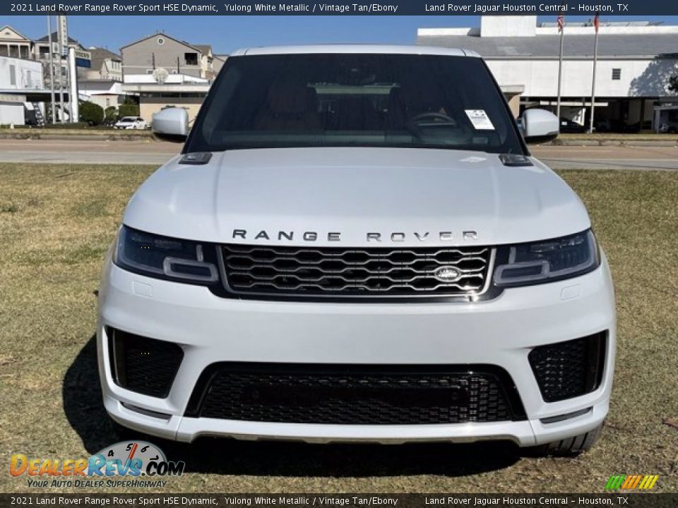 2021 Land Rover Range Rover Sport HSE Dynamic Yulong White Metallic / Vintage Tan/Ebony Photo #10