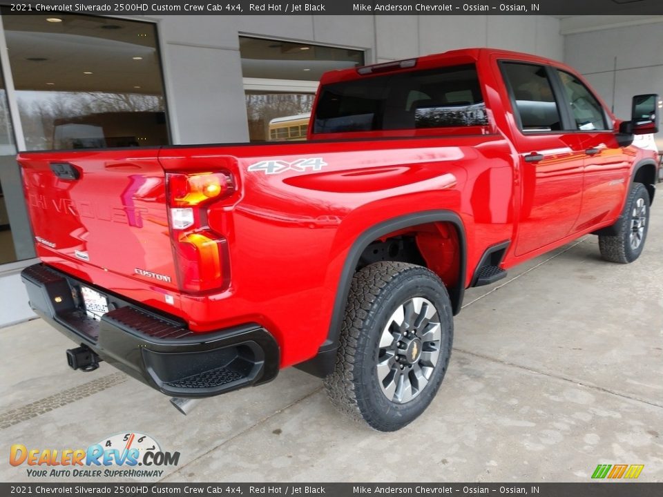 2021 Chevrolet Silverado 2500HD Custom Crew Cab 4x4 Red Hot / Jet Black Photo #4