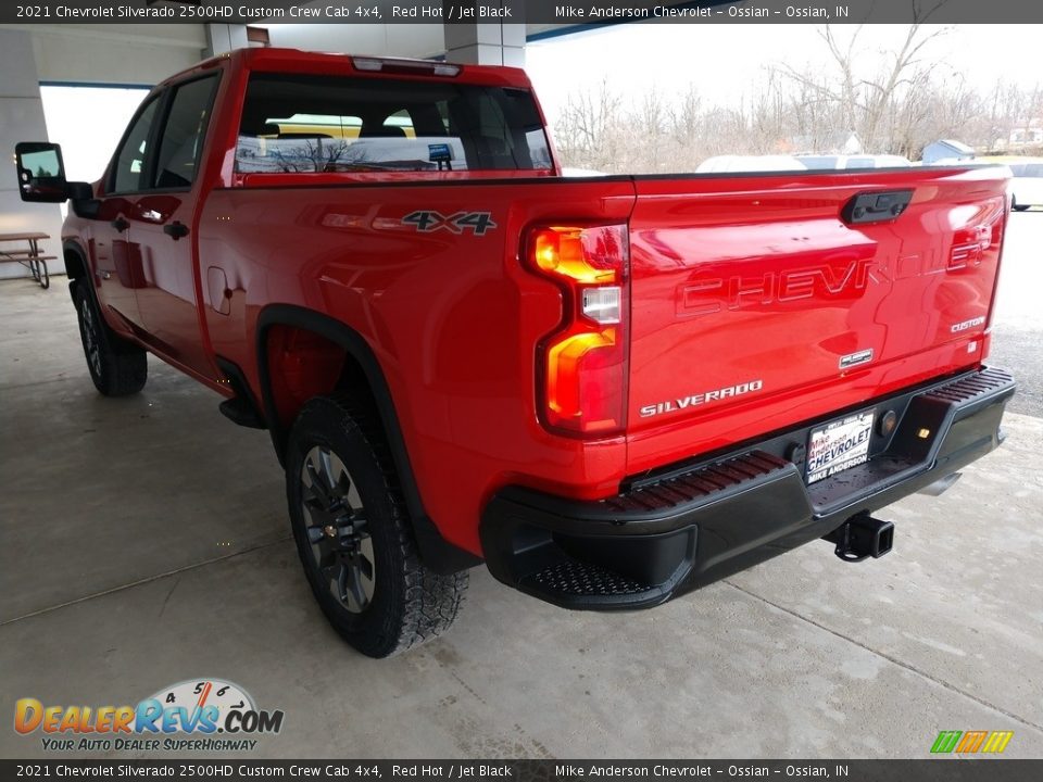 2021 Chevrolet Silverado 2500HD Custom Crew Cab 4x4 Red Hot / Jet Black Photo #7