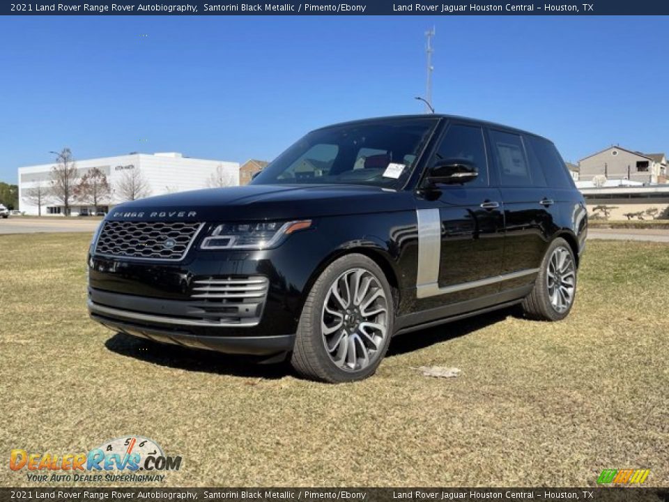 2021 Land Rover Range Rover Autobiography Santorini Black Metallic / Pimento/Ebony Photo #1