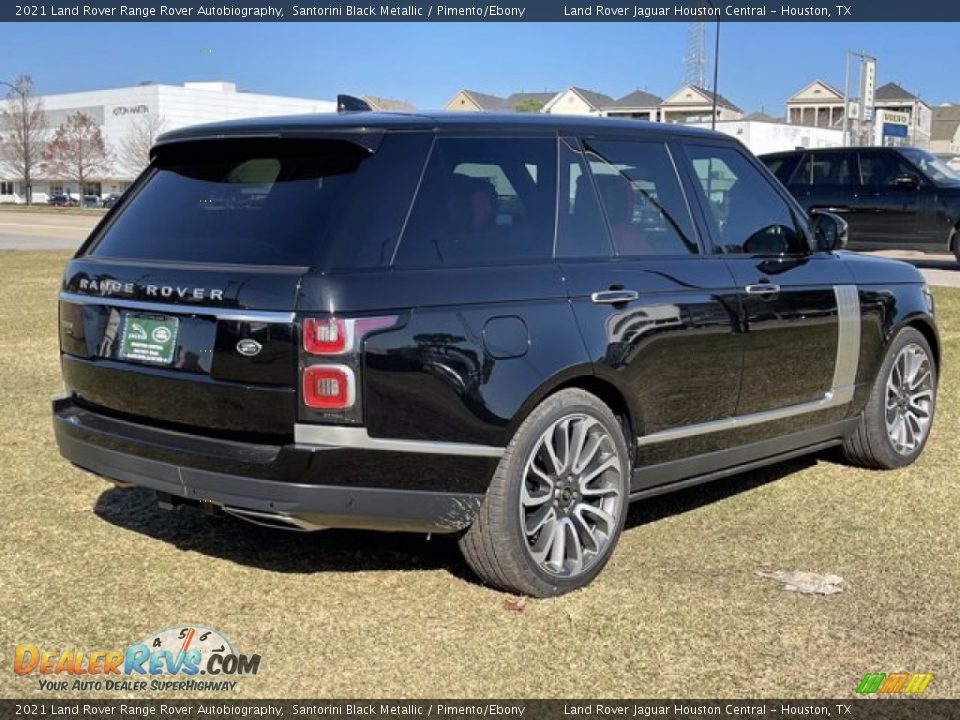 2021 Land Rover Range Rover Autobiography Santorini Black Metallic / Pimento/Ebony Photo #3