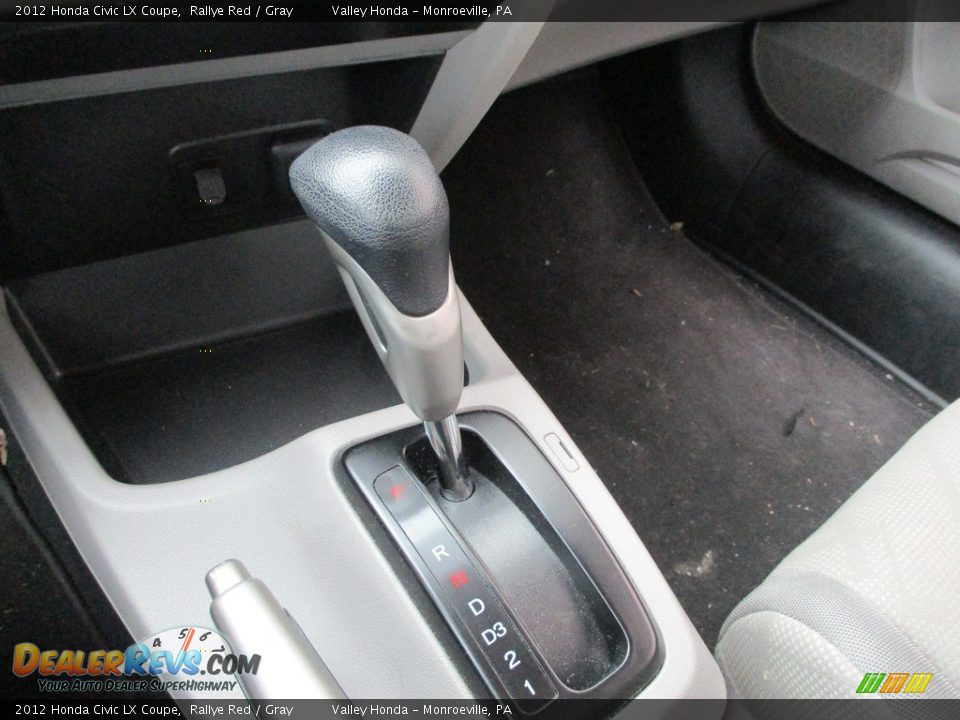 2012 Honda Civic LX Coupe Rallye Red / Gray Photo #15
