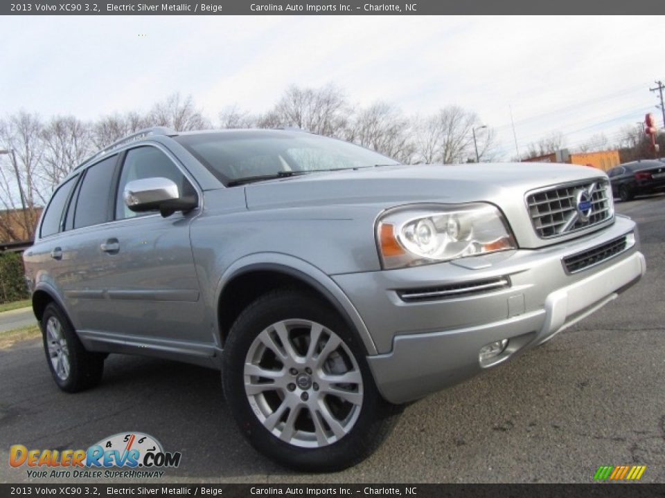 2013 Volvo XC90 3.2 Electric Silver Metallic / Beige Photo #1